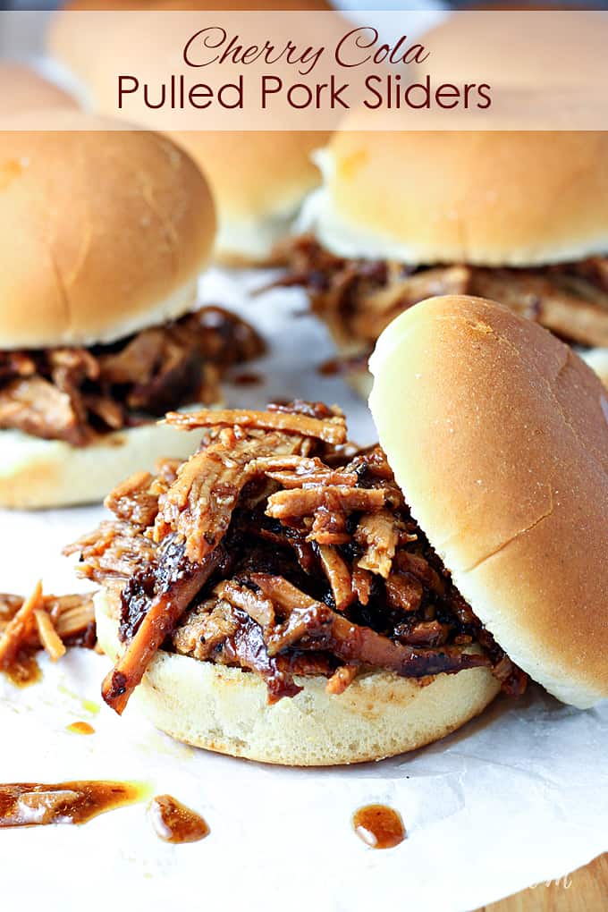 Cherry Cola Pulled Pork Sliders