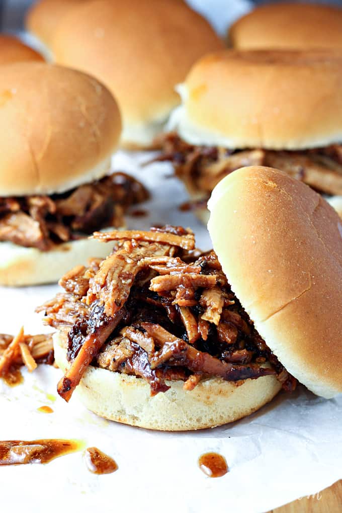 Cherry Cola Pulled Pork Sliders