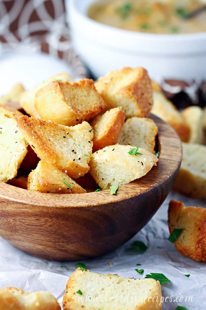 Buttery Air Fryer Croutons