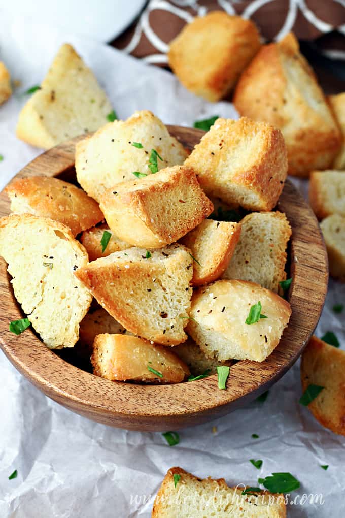 Buttery Air Fryer Croutons