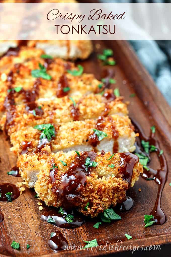 Crispy Baked Tonkatsu (Breaded Pork Cutlets)