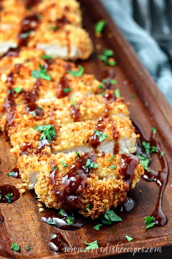 Crispy Baked Tonkatsu (Breaded Pork Cutlets)