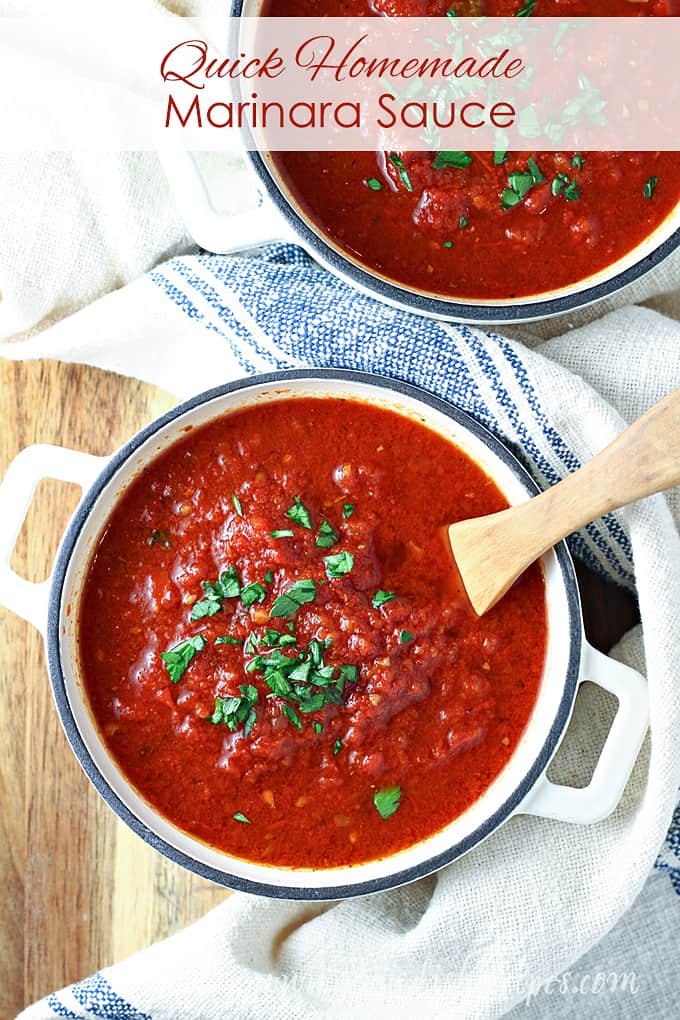 Quick Homemade Marinara Sauce