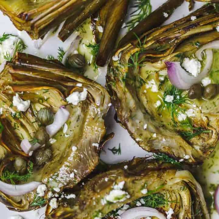 Roasted Artichoke Recipe The Mediterranean Dish 5 e1495028704540