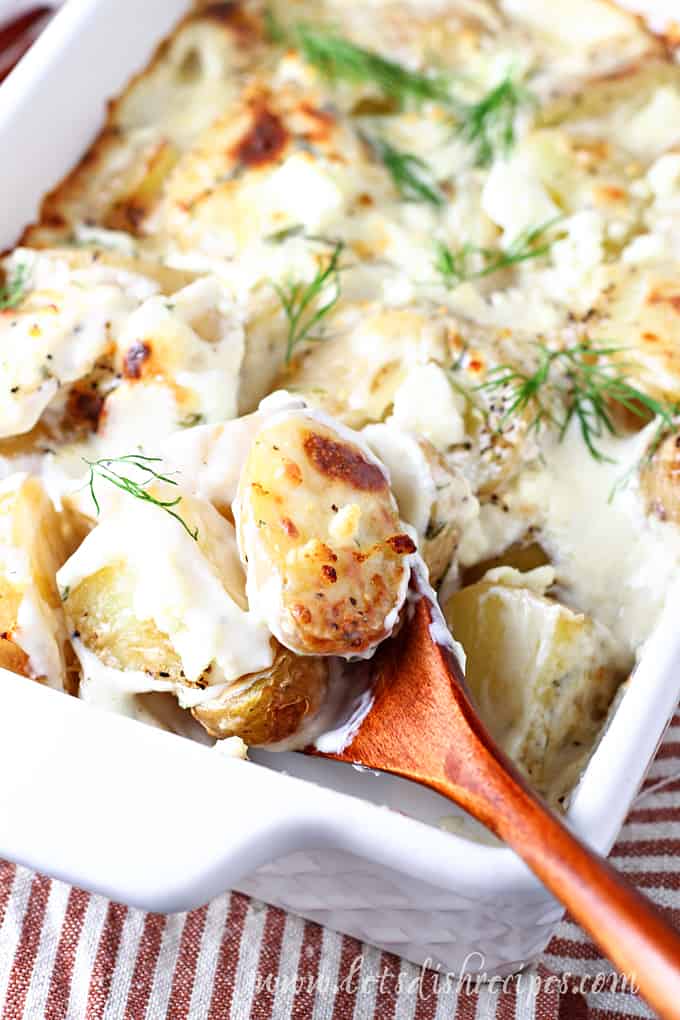 Creamy Dill Feta Potatoes