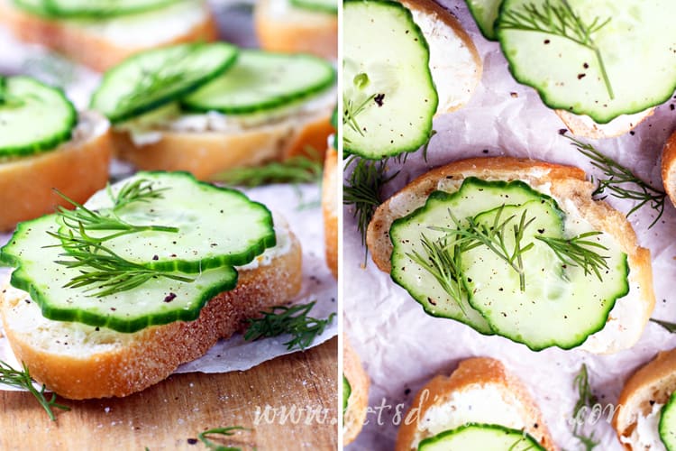 Cucumber Dill Crostini