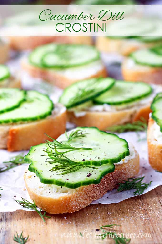 Cucumber Dill Crostini