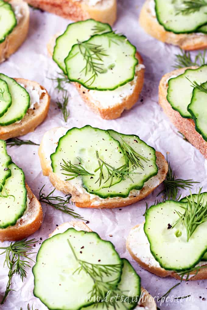 Cucumber Dill Crostini