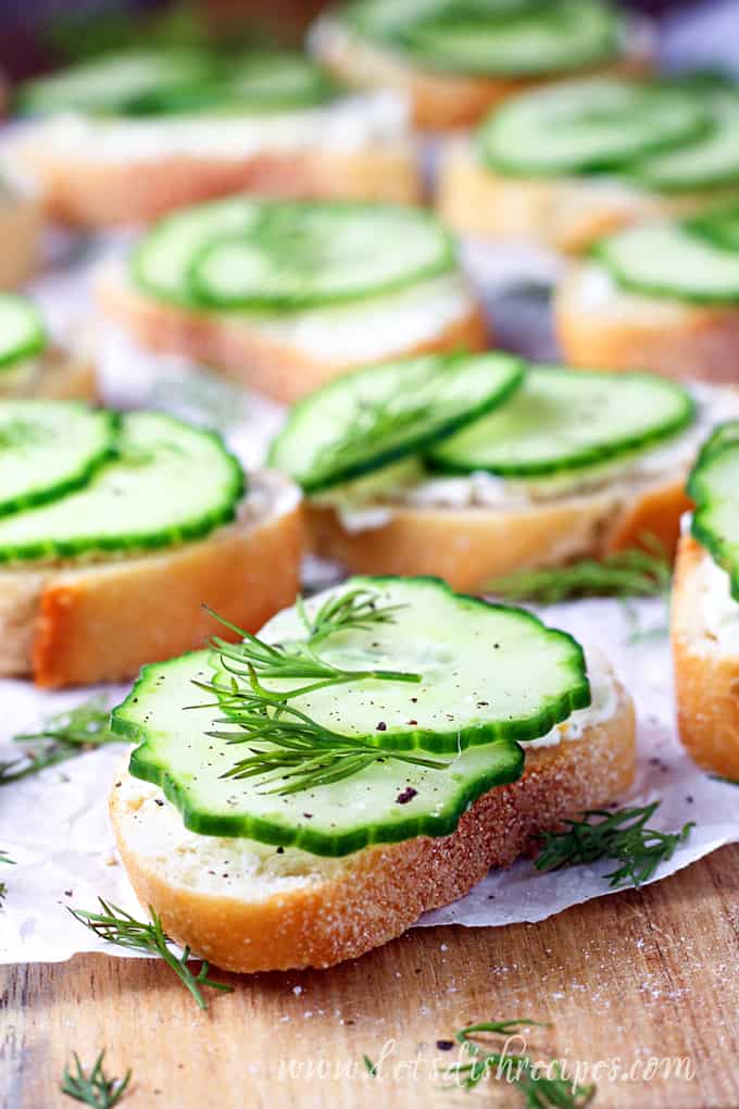 Cucumber Dill Crostini