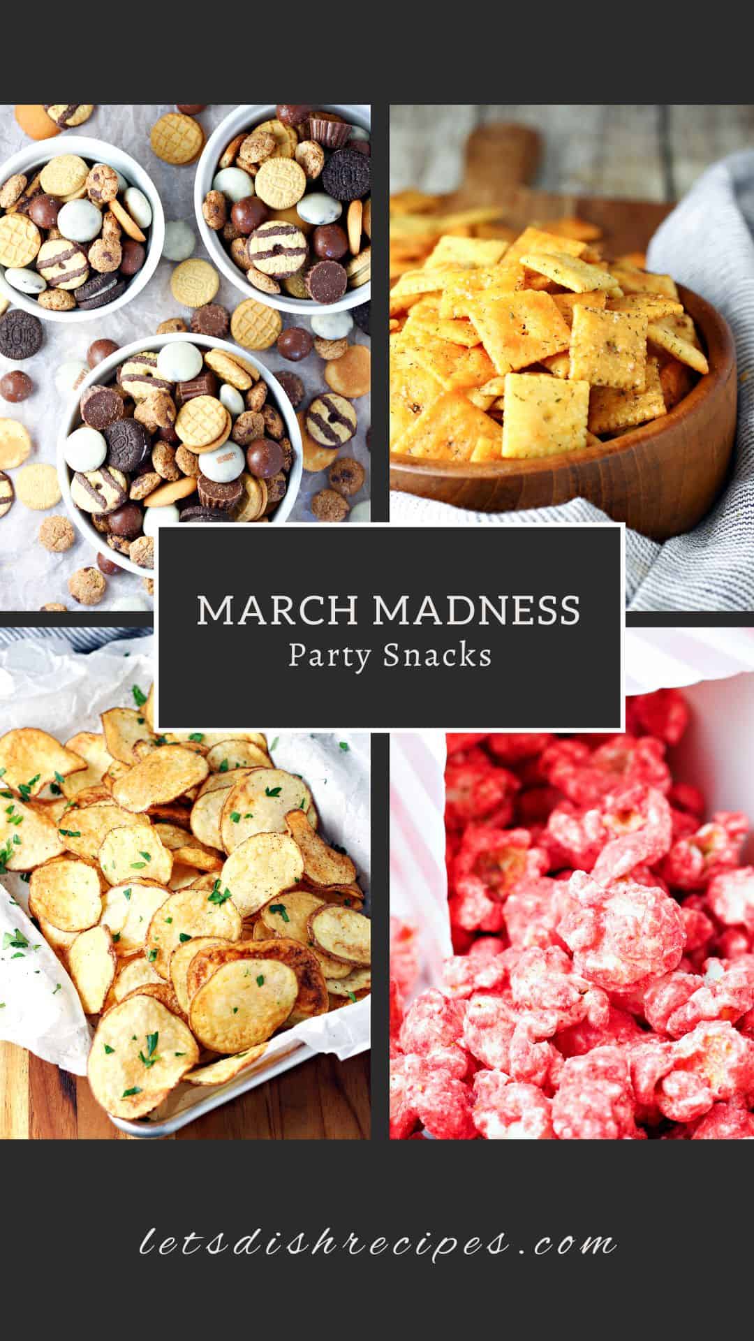 March Madness Party Menu collage