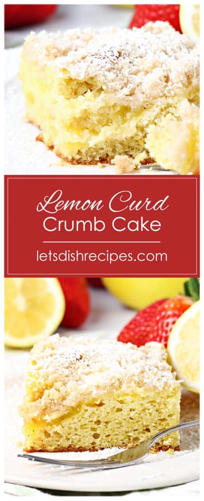 Lemon Curd Crumb Cake