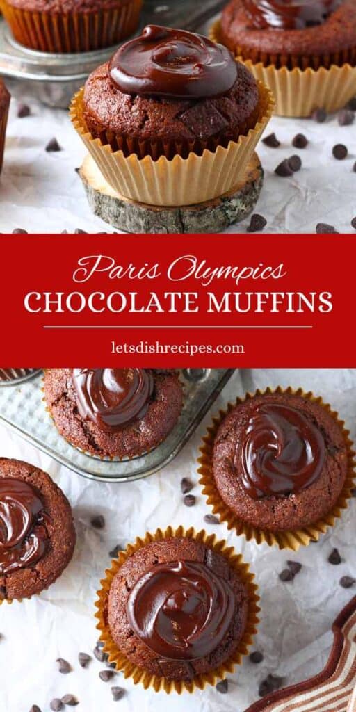 Copycat Paris Olympics Chocolate Muffins.