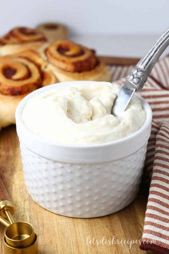 Quick Cinnamon Roll Frosting with No Cream Cheese